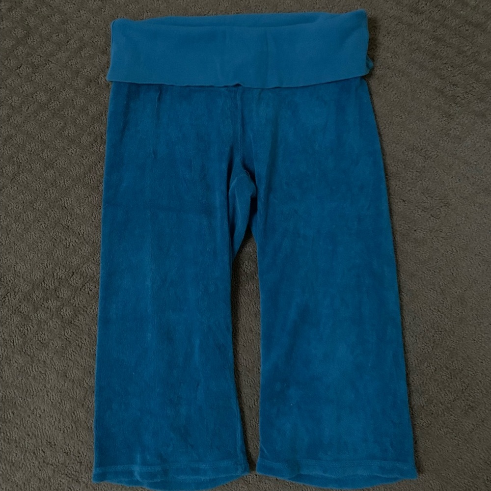 Juicy Couture Womens Royal Blue Terrycloth Capris